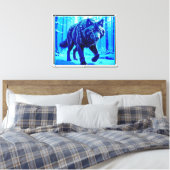 Toile Loup givre (Insitu(Chambre))