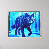Toile Loup givre (Recto)