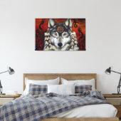 Toile Loup gris (Insitu(Chambre))