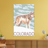 Toile Loup gris Standing Colorado (Insitu(Salon))