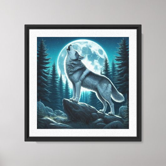 Toile Loup hurlant (Recto)