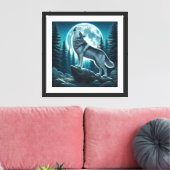 Toile Loup hurlant (Insitu(Salon))