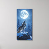 Toile Loup hurlant (Recto)
