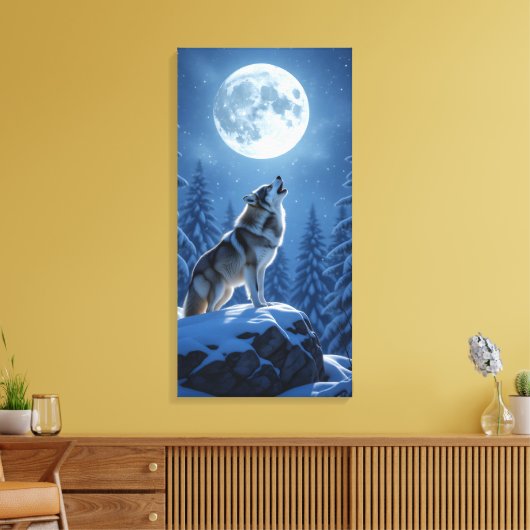 Toile Loup hurlant (Insitu(Salon))