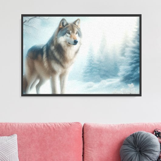 Toile Loup Murmurant