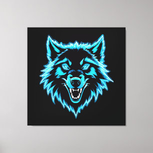 Toile Loup Néon
