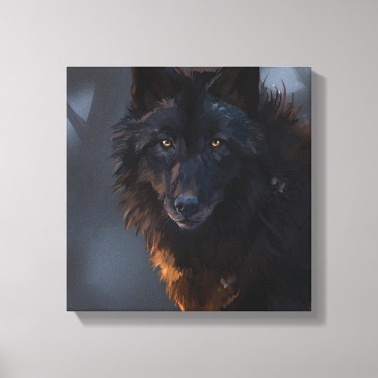 Toile Loup noir (Recto)