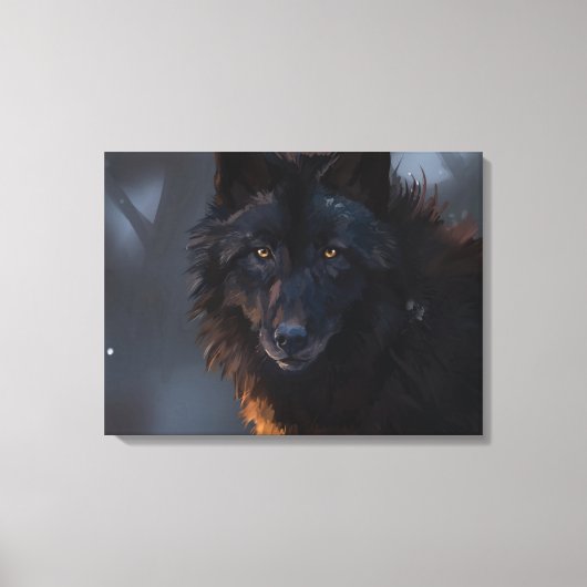 Toile Loup noir (Recto)