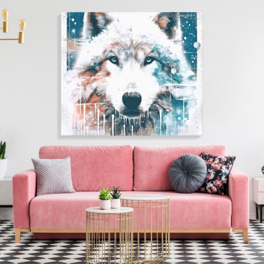 Toile Loup polaire 3D (Insitu(Salon))