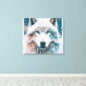 Toile Loup polaire 3D (Insitu (Plancher de Bois))