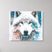 Toile Loup polaire 3D (Recto)