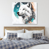 Toile Loup polaire 3D (Insitu(Chambre))