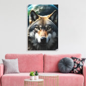 Toile Loup solitaire (Insitu(Salon))