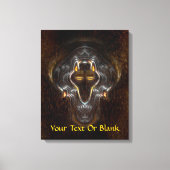 Toile Loup solitaire (Recto)