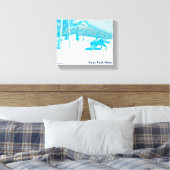 Toile Loup solitaire dans WInter (Insitu(Chambre))