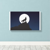 Toile Loup | Zazzle_Growshop. (Insitu (Plancher de Bois))