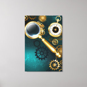 Toile Loupe en style Steampunk