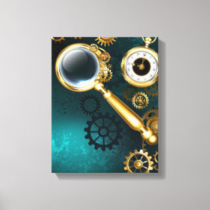 Toile Loupe en style Steampunk