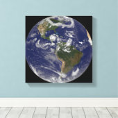 Toile L'ouragan Dean approche la péninsule du Yucatan (Insitu (Plancher de Bois))