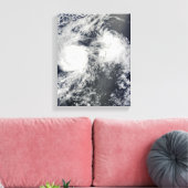 Toile L'ouragan Felicia et le cyclone Enrique à l'est de (Insitu(Salon))