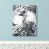 Toile L'ouragan Felicia et le cyclone Enrique à l'est de (Insitu (Plancher de Bois))