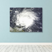 Toile L'ouragan Tomas sur les Petites Antilles (Insitu (Plancher de Bois))
