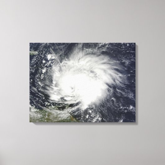 Toile L'ouragan Tomas sur les Petites Antilles (Recto)