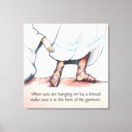 Toile L'ourlet de son vêtement (Recto)