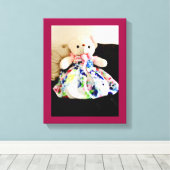 Toile L'ours en peluche en robe (Insitu (Plancher de Bois))