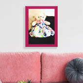 Toile L'ours en peluche en robe (Insitu(Salon))