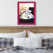 Toile L'ours en peluche en robe (Insitu(Chambre))