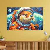 TOILE LOUTRE DANS L'ESPACE-3 (Insitu(Salon))