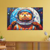 TOILE LOUTRE DANS L'ESPACE-4 (Insitu(Salon))