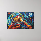 TOILE LOUTRE DANS L'ESPACE-5 (Recto)