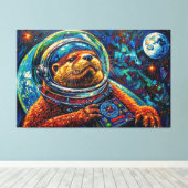 TOILE LOUTRE DANS L'ESPACE-5 (Insitu (Plancher de Bois))