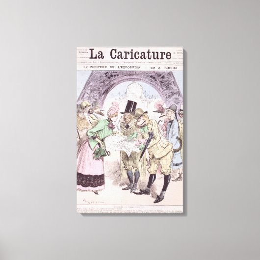 Toile L'ouverture de l'exposition universelle (Recto)