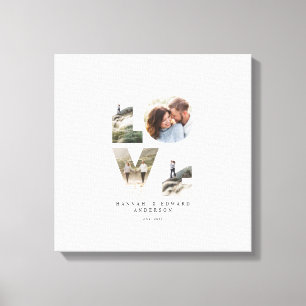 Toile Love 4 photo moderne minimaliste cadeau personnali