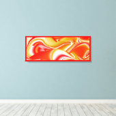 Toile Love and Gold Abstrait 3D Rainbowart (Insitu (Plancher de Bois))