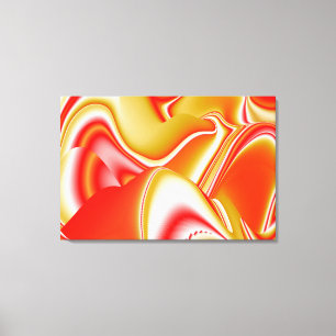Toile Love and Gold Abstrait 3D Rainbowart