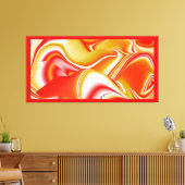 Toile Love and Gold Abstrait 3D Rainbowart (Insitu(Salon))