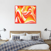 Toile Love and Gold Abstrait 3D Rainbowart (Insitu(Chambre))