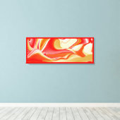 Toile Love and Gold Abstrait 3D Rainbowart (Insitu (Plancher de Bois))