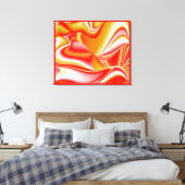 Toile Love and Gold Abstrait 3D Rainbowart (Insitu(Chambre))