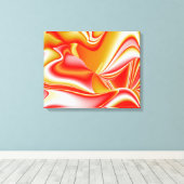 Toile Love and Gold Abstrait 3D Rainbowart (Insitu (Plancher de Bois))