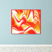 Toile Love and Gold Abstrait 3D Rainbowart (Insitu (Plancher de Bois))