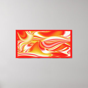 Toile Love and Gold Abstrait 3D Rainbowart
