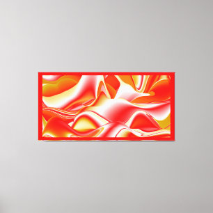 Toile Love and Gold Abstrait 3D Rainbowart