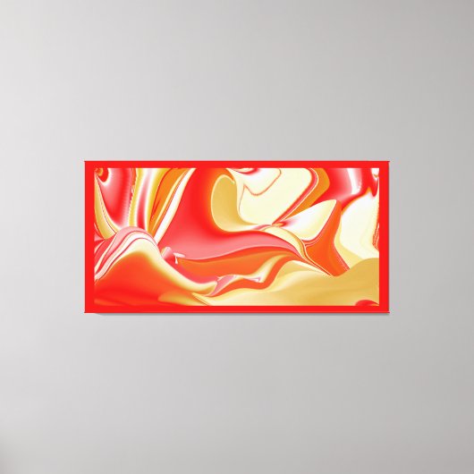 Toile Love and Gold Abstrait 3D Rainbowart (Recto)