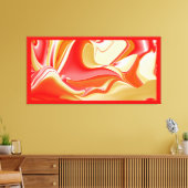 Toile Love and Gold Abstrait 3D Rainbowart (Insitu(Salon))