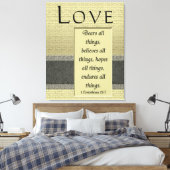 Toile Love Bears All Things Enveloppé Canvas Imprimer (Insitu(Chambre))